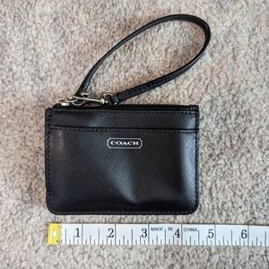 Black Coach mini wallet/wristlet